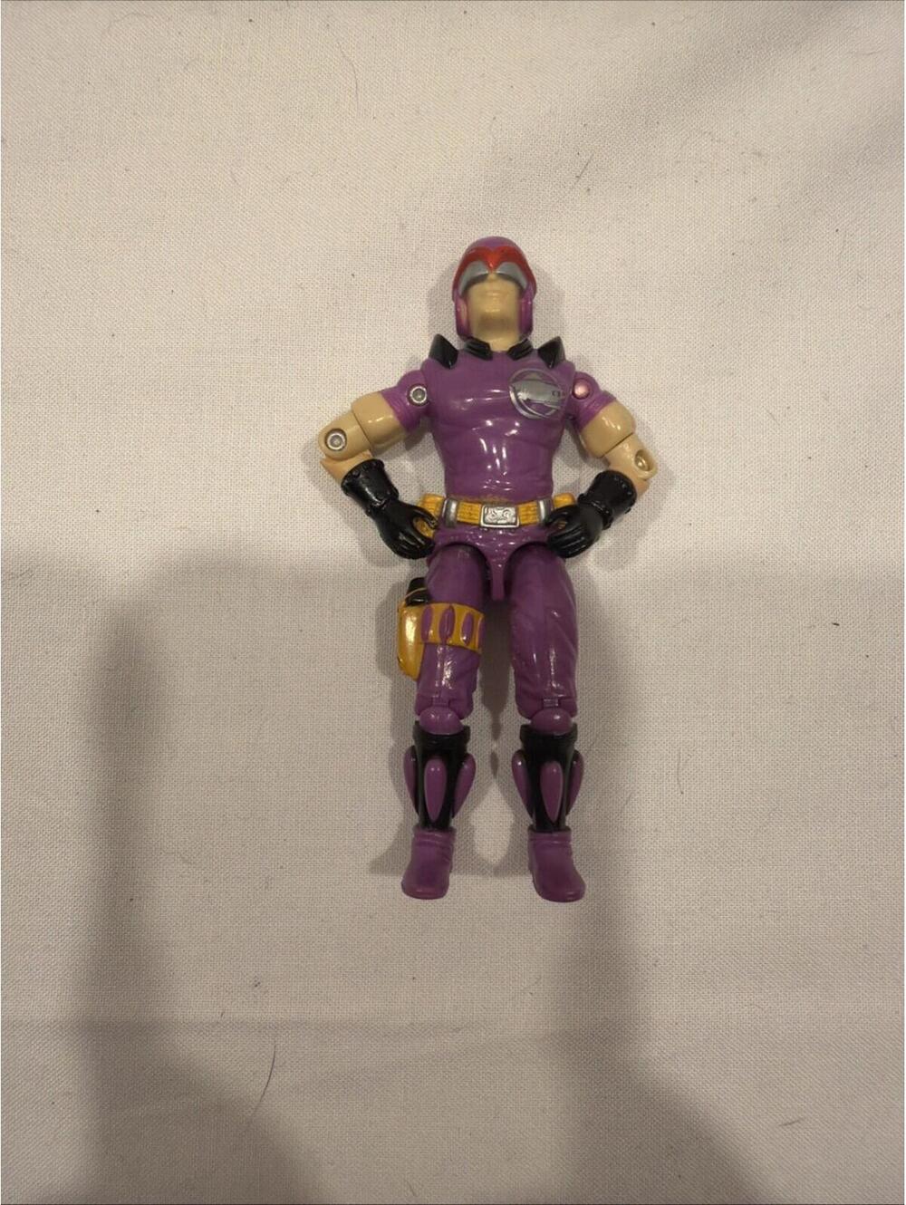 Gi Joe Cobra action figure military Hasbro 1987 Sea Slug Purple Ray Navigator 58